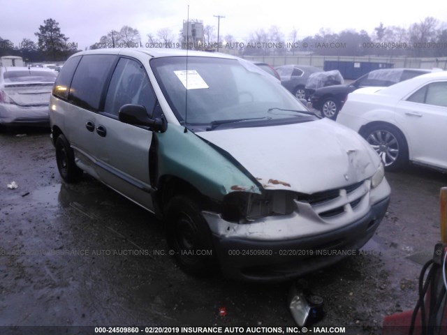 2B4GP2532YR764536 - 2000 DODGE CARAVAN GREEN photo 1