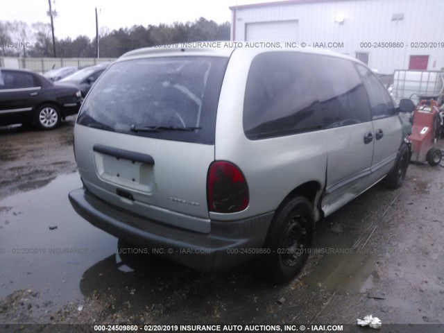 2B4GP2532YR764536 - 2000 DODGE CARAVAN GREEN photo 4