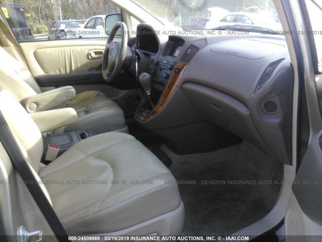 JT6HF10UXX0027203 - 1999 LEXUS RX 300 GOLD photo 5