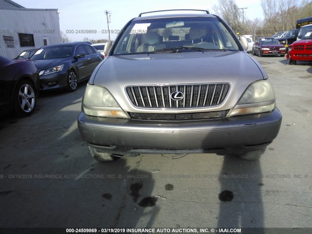 JT6HF10UXX0027203 - 1999 LEXUS RX 300 GOLD photo 6