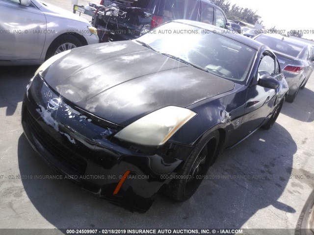 JN1AZ34E23T012769 - 2003 NISSAN 350Z COUPE BLACK photo 2