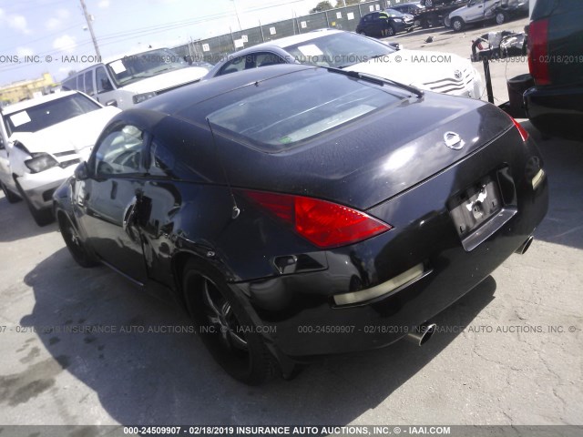 JN1AZ34E23T012769 - 2003 NISSAN 350Z COUPE BLACK photo 3