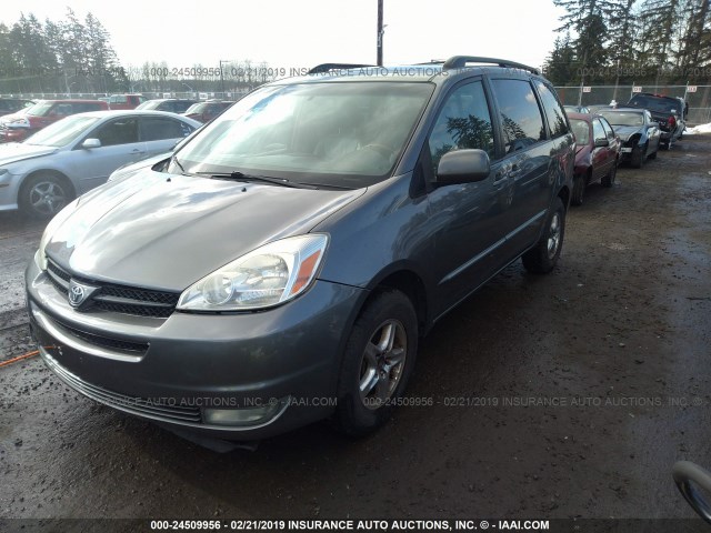 5TDBA22C05S044609 - 2005 TOYOTA SIENNA XLE/XLE LIMITED GRAY photo 2