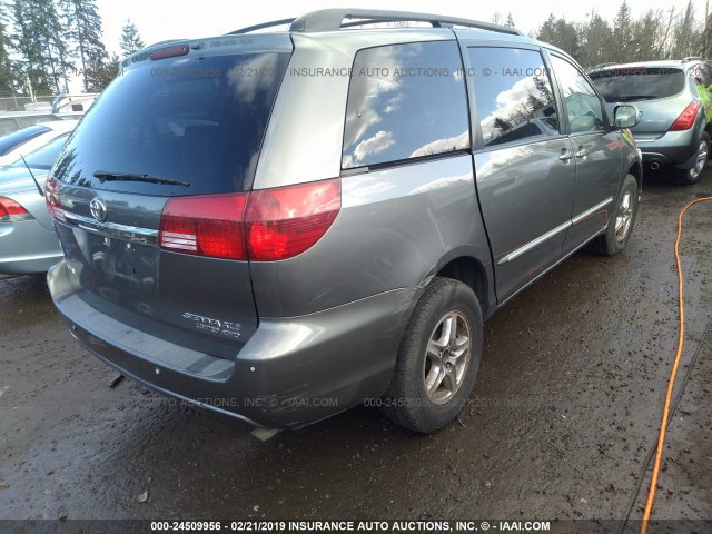 5TDBA22C05S044609 - 2005 TOYOTA SIENNA XLE/XLE LIMITED GRAY photo 4