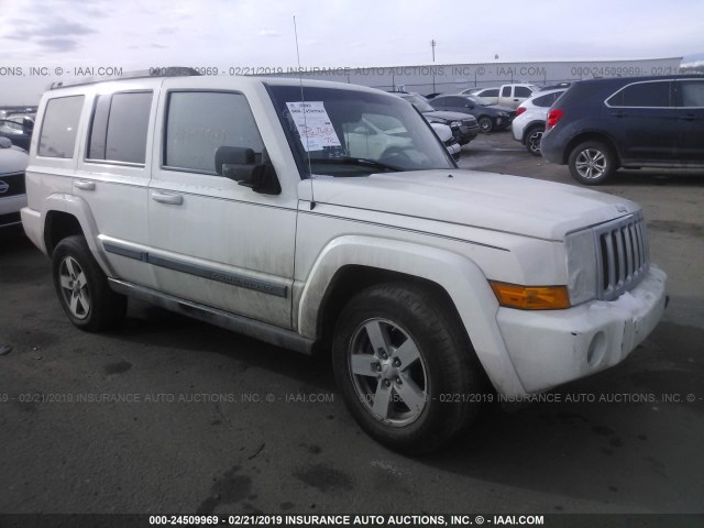 1J8HG48K98C117042 - 2008 JEEP COMMANDER SPORT თეთრი ფოტო 1