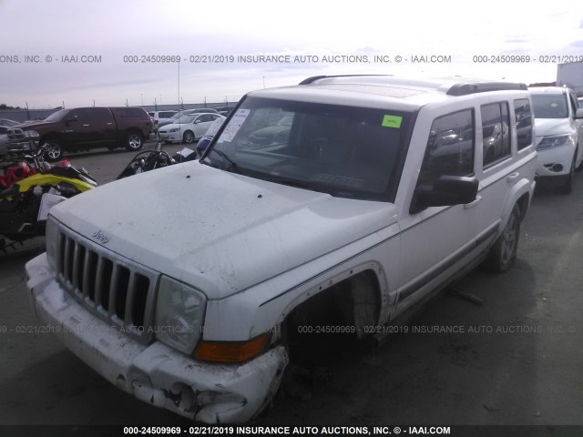 1J8HG48K98C117042 - 2008 JEEP COMMANDER SPORT თეთრი ფოტო 2