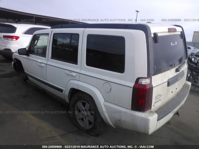 1J8HG48K98C117042 - 2008 JEEP COMMANDER SPORT თეთრი ფოტო 3