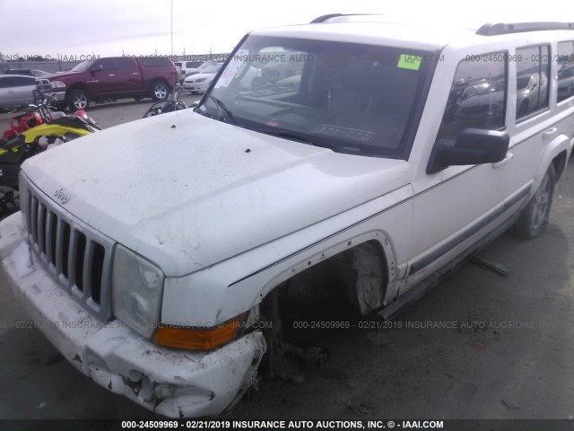 1J8HG48K98C117042 - 2008 JEEP COMMANDER SPORT თეთრი ფოტო 6