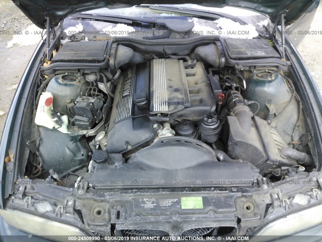 WBADT43401GX23805 - 2001 BMW 525 I AUTOMATIC GREEN photo 10