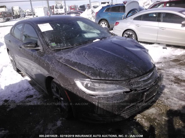 1C3CCCBBXFN560029 - 2015 CHRYSLER 200 S BLACK photo 1