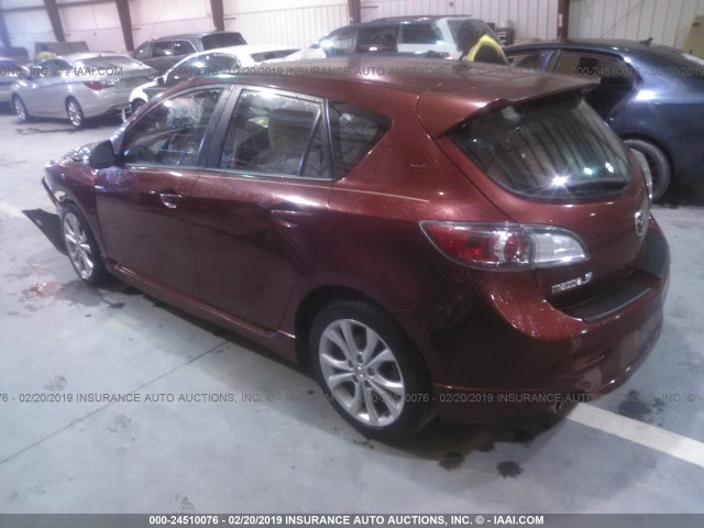 JM1BL1H5XA1228444 - 2010 MAZDA 3 S MAROON photo 3