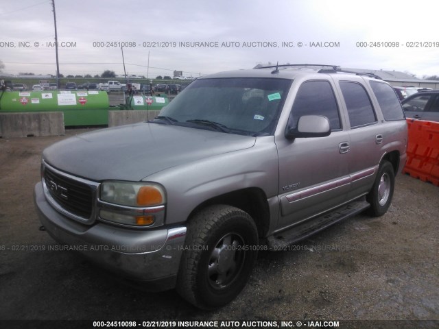 1GKEC13Z23R247828 - 2003 GMC YUKON GRAY photo 2