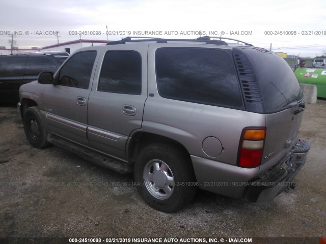 1GKEC13Z23R247828 - 2003 GMC YUKON GRAY photo 3