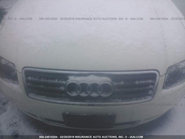 WAUAC48H25K013421 - 2005 AUDI A4 1.8 CABRIOLET WHITE photo 6