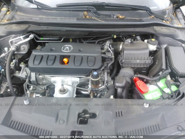 19VDE1F32FE007986 - 2015 ACURA ILX 20 GRAY photo 10