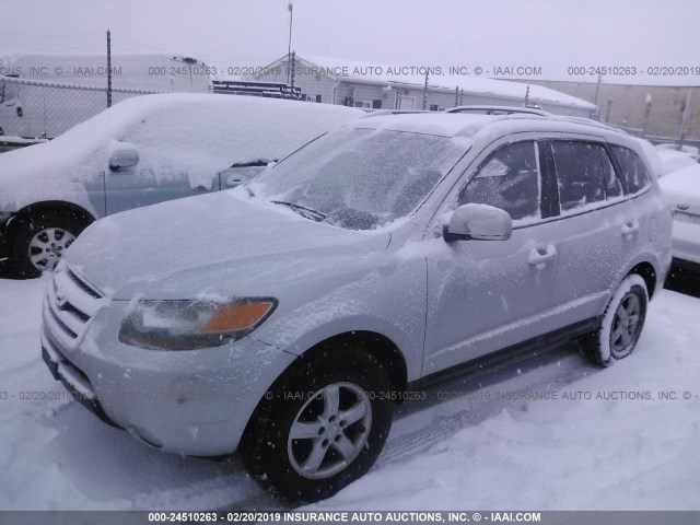 5NMSG73D17H105278 - 2007 HYUNDAI SANTA FE GLS SILVER photo 2