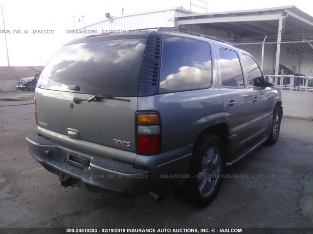 1GKEK63U16J139210 - 2006 GMC YUKON DENALI GRAY photo 4