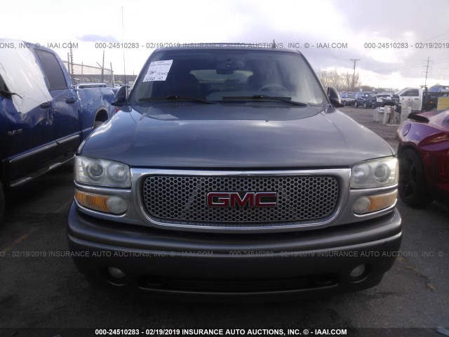 1GKEK63U16J139210 - 2006 GMC YUKON DENALI GRAY photo 6