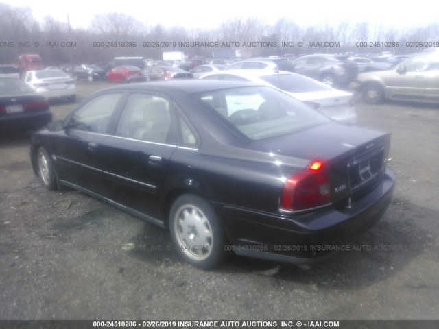 YV1TH59H241368220 - 2004 VOLVO S80 2.5T BLACK photo 3