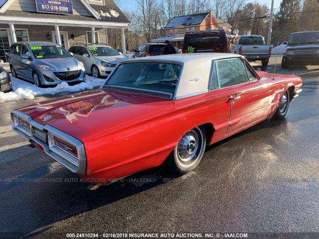 4Y83Z104966 - 1964 FORD THUNDERBIRD  RED photo 4