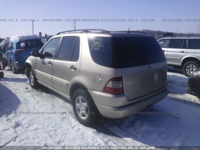 4JGAB54E81A226067 - 2001 MERCEDES-BENZ ML 320 TAN photo 3