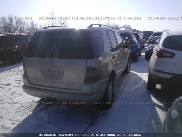 4JGAB54E81A226067 - 2001 MERCEDES-BENZ ML 320 TAN photo 4