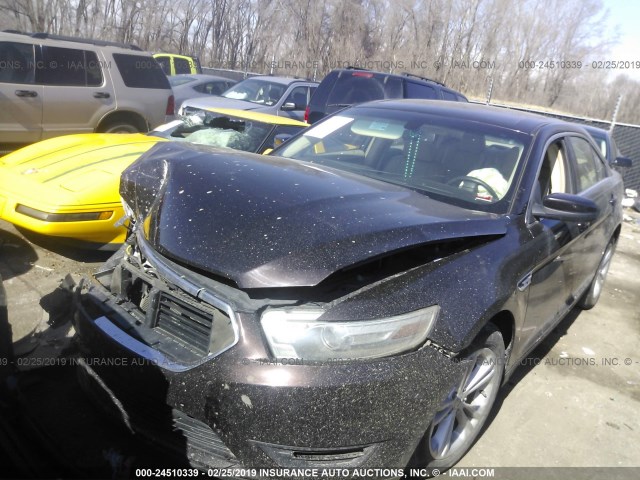 1FAHP2H80EG134368 - 2014 FORD TAURUS SEL BLACK photo 2