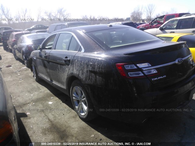 1FAHP2H80EG134368 - 2014 FORD TAURUS SEL BLACK photo 3