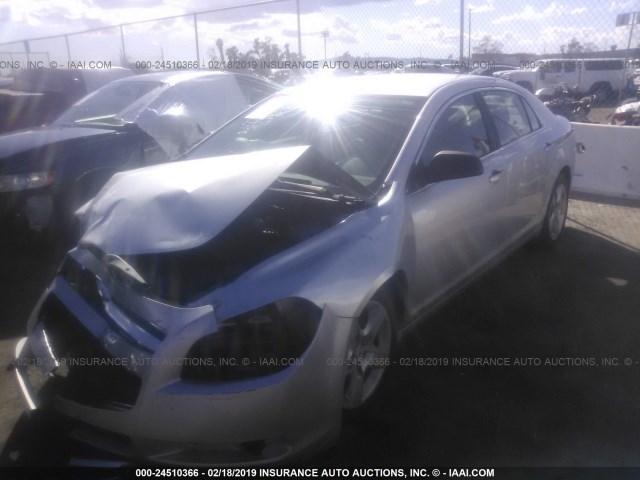 1G1ZG57B194112571 - 2009 CHEVROLET MALIBU LS GRAY photo 2