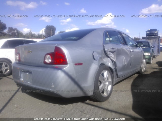 1G1ZG57B194112571 - 2009 CHEVROLET MALIBU LS GRAY photo 4