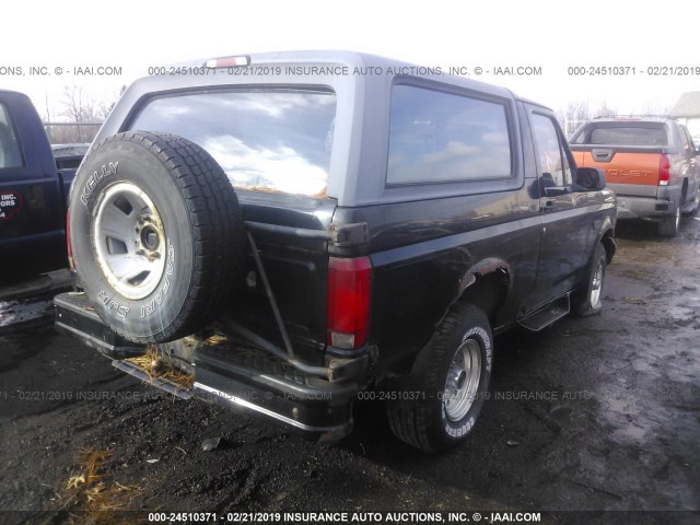 1FMEU15N5TLA87350 - 1996 FORD BRONCO U100 BLACK photo 4