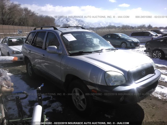 KM8SC73E64U854453 - 2004 HYUNDAI SANTA FE GLS/LX SILVER photo 1