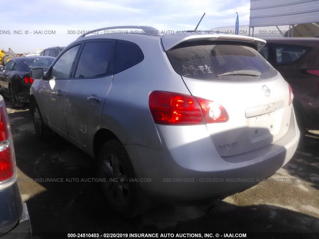 JN8AS5MT7CW264337 - 2012 NISSAN ROGUE S/SV SILVER photo 3