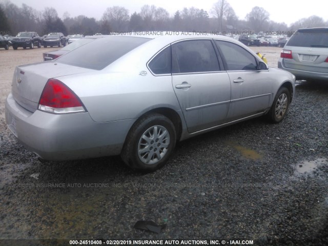 2G1WS551769328932 - 2006 CHEVROLET IMPALA POLICE SILVER photo 4