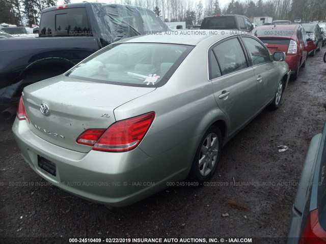 4T1BK36B47U220284 - 2007 TOYOTA AVALON XL/XLS/TOURING/LIMITED GREEN photo 4