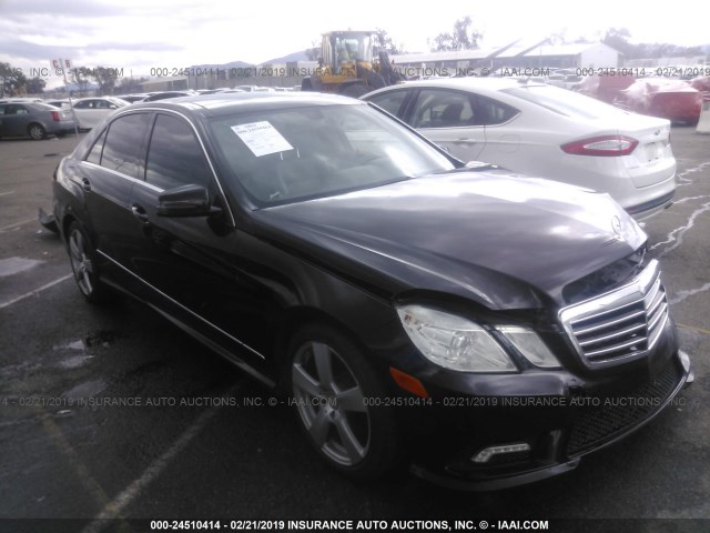 WDDHF5GB6BA291337 - 2011 MERCEDES-BENZ E 350 BLACK photo 1