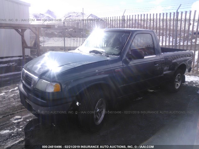 4F4YR12CXYTM29685 - 2000 MAZDA B2500 GREEN photo 2