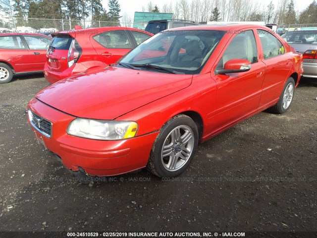 YV1RS592672617494 - 2007 VOLVO S60 2.5T RED photo 2