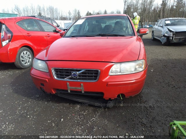 YV1RS592672617494 - 2007 VOLVO S60 2.5T RED photo 6