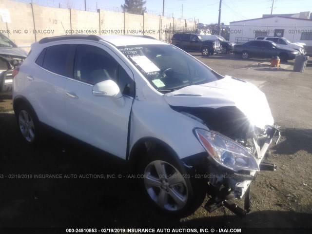 KL4CJASB5GB581180 - 2016 BUICK ENCORE WHITE photo 1