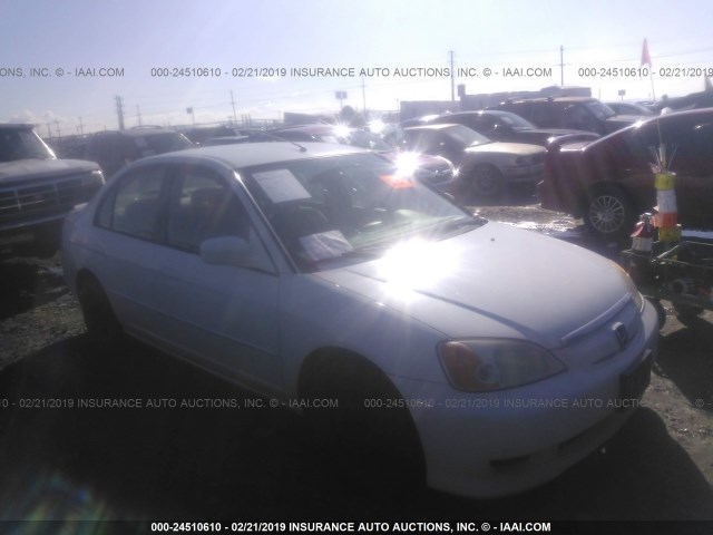 JHMES96633S021139 - 2003 HONDA CIVIC HYBRID WHITE photo 1