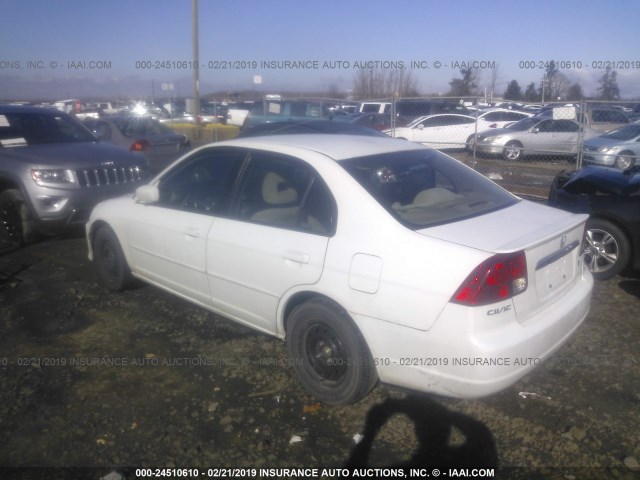 JHMES96633S021139 - 2003 HONDA CIVIC HYBRID WHITE photo 3