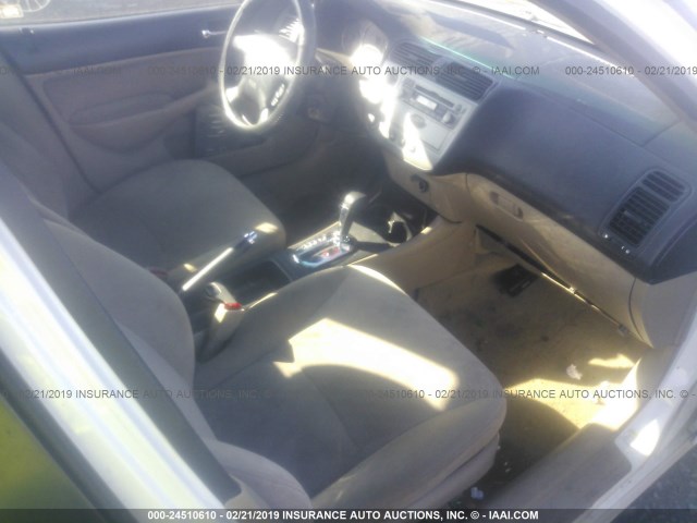 JHMES96633S021139 - 2003 HONDA CIVIC HYBRID WHITE photo 5