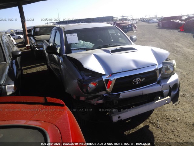 5TETX4CN9AZ690033 - 2010 TOYOTA TACOMA ACCESS CAB ვერცხლისფერი ფოტო 1