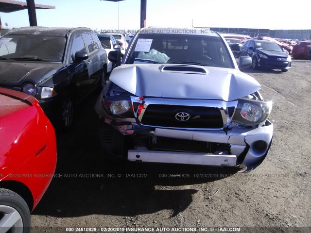 5TETX4CN9AZ690033 - 2010 TOYOTA TACOMA ACCESS CAB ვერცხლისფერი ფოტო 6