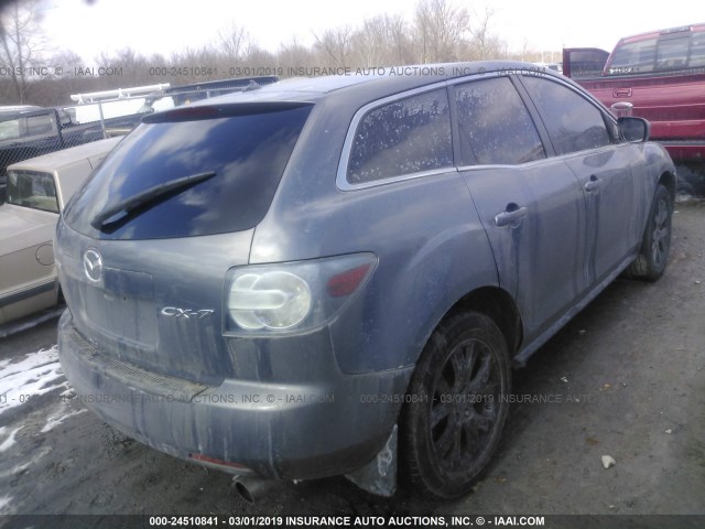 JM3ER29L580172760 - 2008 MAZDA CX-7 GRAY photo 4