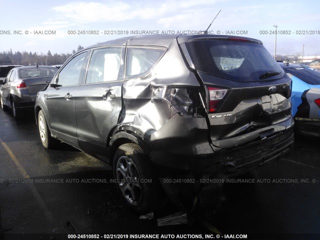 1FMCU0F74JUA24961 - 2018 FORD ESCAPE S GRAY photo 3