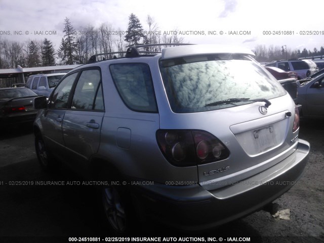 JT6HF10U5X0058276 - 1999 LEXUS RX 300 SILVER photo 3