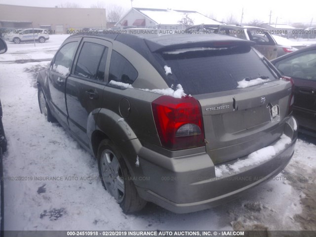 1B3HB48B68D565336 - 2008 DODGE CALIBER SXT BEIGE photo 3