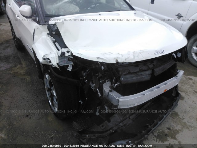 3C4NJCCB7KT637894 - 2019 JEEP COMPASS LIMITED WHITE photo 6